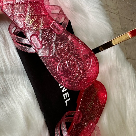 Auth Chanel Sandals 37 Never Use - Picture 9 of 16